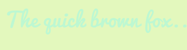 Image with Font Color BDF8D2 and Background Color E3F8BD
